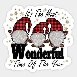 It's The Most Wonderful Time Of The Year Gnomes Sticker